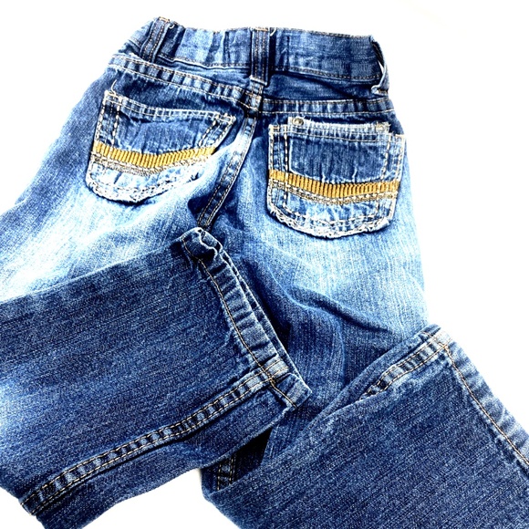 Boys Jeans Pants Size 5 English Laundry Straight Adjustable  Blue Button Pockets - Picture 5 of 7